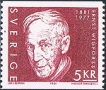 Stamps Sweden -  CENTENARIO DEL NACIMIENTO DEL POLÍTICO ERNST WIGFORSS. Y&T Nº 1116 