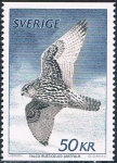 Stamps Sweden -  FAUNA. GERIFALTE (FALCO RUSTICOLUS). Y&T Nº 1122