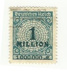 Stamps : Europe : Germany :  1 Million