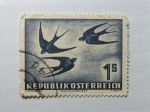 Stamps Austria -  Golondrinas.