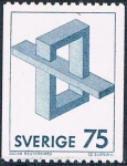 Stamps : Europe : Sweden :  SERIE BÁSICA. FIGURAS IMPOSIBLES. Y&T Nº 1166