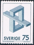 Sellos del Mundo : Europe : Sweden : SERIE BÁSICA. FIGURAS IMPOSIBLES. Y&T Nº 1166