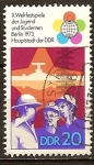 Stamps Germany -  X,Festival Mundial de la Juventud y los Estudiantes, Berlín(DDR)