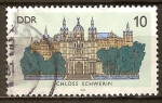 Stamps Germany -  Castillo de Schwerin -DDR.