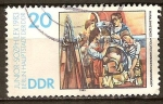 Stamps Germany -  	  La educación politécnica - por Harald Metzkes Júnior Sozphilex 1983, Berlín-DDR