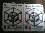 Stamps : America : Costa_Rica :  Por el Juego entre Italia-Costa Rica Italia 90