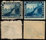 Stamps America - Nicaragua -  Paisaje 1862