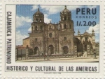 Stamps : America : Peru :  Catedral de Cajamarca