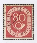 Sellos de Europa - Alemania -  REPUBLICA FEDERAL. 1ª Serie básica. Corneta postal.