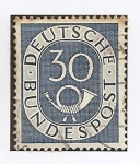 Sellos de Europa - Alemania -  REPUBLICA FEDERAL. 1ª Serie básica. Corneta postal.