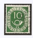 Sellos de Europa - Alemania -  REPUBLICA FEDERAL. 1ª Serie básica. Corneta postal.