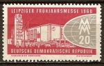 Stamps Germany -  Feria de primavera.Leipzig 1960