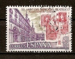 Sellos de Europa - Espa�a -  L Aniversario del Mercado Filatelico de la Plaza Mayor de Madrid.