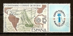 Stamps Spain -  Correo de Indias / Espamer  77. (con viñeta)