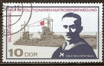 Sellos de Europa - Alemania -  50a Aniv de los marineros movimiento revolucionario-DDR