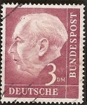 Sellos de Europa - Alemania -  REPUBLICA FEDERAL. Presidente Theodor Heuss.