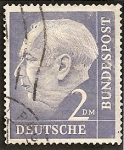 Sellos de Europa - Alemania -  Presidente Theodor Heuss.