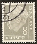 Sellos del Mundo : Europa : Alemania : Presidente Theodor Heuss.
