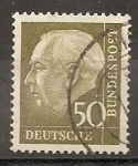 Sellos de Europa - Alemania -  REPUBLICA FEDERAL. Presidente Theodor Heuss.