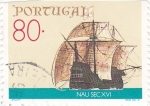 Stamps : Europe : Portugal :  nave siglo XVI