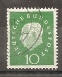 Stamps Germany -  REPUBLICA FEDERAL. Presidente Theodor Heuss.
