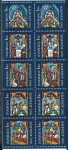 Sellos de Europa - Suecia -  CARNET VIDRIERAS DE LA IGLESIA DE LYE (SIGLO XIV), ISLA DE GOTTLAND. Y&T Nº 1191-95