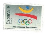 Stamps Spain -  Barcelona'92.I Serie Pre-Olímpica