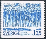 Stamps : Europe : Sweden :  MOVIMIENTO SUECO POR LA PAZ. Y&T Nº 1206