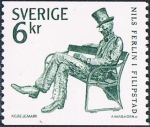 Stamps : Europe : Sweden :  SERIE BÁSICA. NILS FERLIN, POETA. Y&T Nº 1211