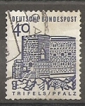 Stamps : Europe : Germany :  Edificios históricos. Fortaleza de Trifels.