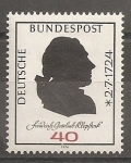 Sellos de Europa - Alemania -  250º Aniversario del nacimiento del poeta Friedrich Gottlieb Kloptock.