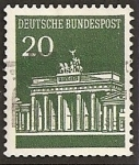 Stamps Germany -  Puerta de Brandebourg, Berlín.