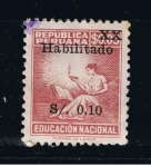 Sellos de America - Per -  Educación Nacional  Habilitado