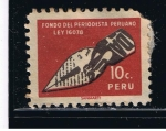 Sellos de America - Per -  Fondo del periodista Peruano