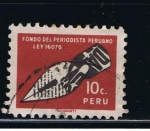 Stamps Peru -  Fondo del periodista Peruano
