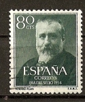 Stamps Spain -  Marcelino Menendez y Pelayo.