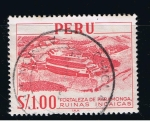 Sellos de America - Per -  Fortaleza de Paramonga.  Ruinas Incas.