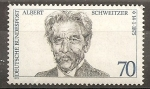 Stamps : Europe : Germany :  Aniversario del nacimiento del Doctor Albert Schweitzer.