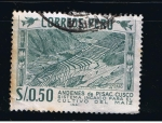 Sellos de America - Per� -  Andenes de Pisac.  Cusco    Sistema Incaico para el cultivo de maiz.