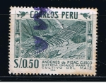 Stamps : America : Peru :  Andenes de Pisac.  Cusco    Sistema Incaico para el cultivo de maiz.