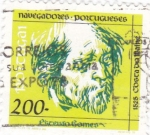 Stamps : Europe : Portugal :  navegantes portugueses-estevao gomes