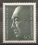 Sellos de Europa - Alemania -  Centenario del nacimiento de Konrad Adenauer.