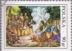 Stamps Poland -  pintura