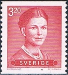 Stamps Sweden -  SERIE BÁSICA. REINA SILVIA. Y&T Nº 1227