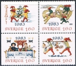 Sellos de Europa - Suecia -  SELLOS PARA LA CORRESPONDENCIA DE NAVIDAD 1983. Y&T Nº 1240-43