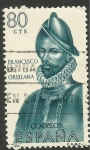 Stamps Spain -  Francisco de Orellana. Forjadores de América