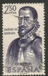 Stamps Spain -  Forjadores de América. Jiménez de Quesada