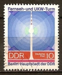 Stamps Germany -  Torre de TV y FM en Berlín-DDR.