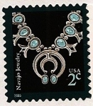 Sellos de America - Estados Unidos -  arte Navajo -  collar  - Joyeria