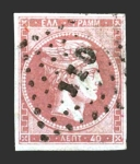 Stamps Europe - Greece -  Cabeza de Mercurio - 40 l.